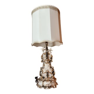 1950s Capodimonte Porcelain Table Lamp For Sale