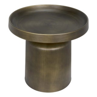 NOIR Lee Side Table, Aged Brass For Sale