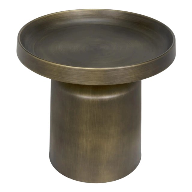 NOIR Lee Side Table, Aged Brass For Sale