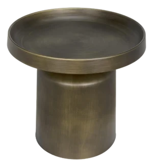 NOIR Lee Side Table, Aged Brass