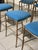 Chiavarine Chairs in Brass and Fabric, 1950s, Set of 6 For Sale - Image 15 of 18