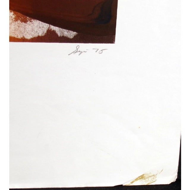 1975 Abstract Monotype by Kristin Gipson For Sale - Image 4 of 5