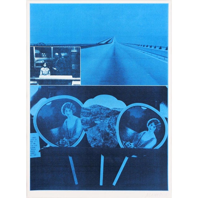 Jacques MONORY: On the Road, Original signed silkscreen print For Sale - Image 5 of 5