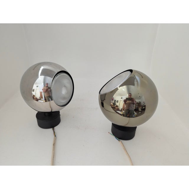 Eyeball Spherical Spotlights by Motoko Ishii for Staff Leuchten, Germany, 1960s, Set of 2 For Sale - Image 12 of 18
