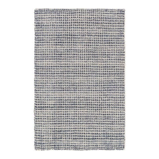 Dash & Albert by Annie Selke Homer Blue Loom Knotted Wool/Viscose Rug, 7' 6" x 9' 6" For Sale