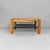 Italian modern leather and wooden coffee table by Silvano Passi, 1970s Coffee table with a solid wood frame and square...
