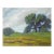 Mid 20th Century Impressionist Landscape Lone Oak Tree Painting For Sale