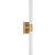 Hawthorne 20" Double Bath Light in Antique-Burnished Brass with White Glass Designer: Chapman & Myers Finish: Antique-...