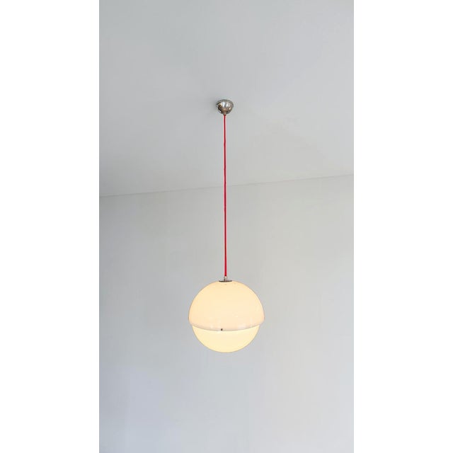 Red Pendant Lamp by Luigi Bandini Buti for Kartell, Italy, 1960s For Sale - Image 8 of 8