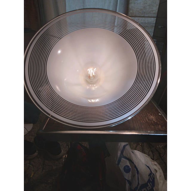 1980's Post Modern Brass and Acrylic Pendant For Sale - Image 10 of 12