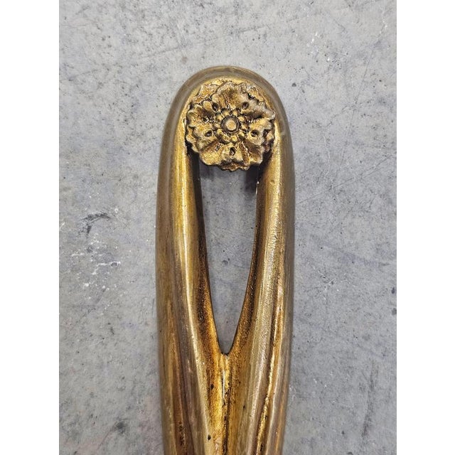 Gold Louis XVI Style Bronze Knot and Tassel Sconces, 1940s, Set of 2 For Sale - Image 8 of 9