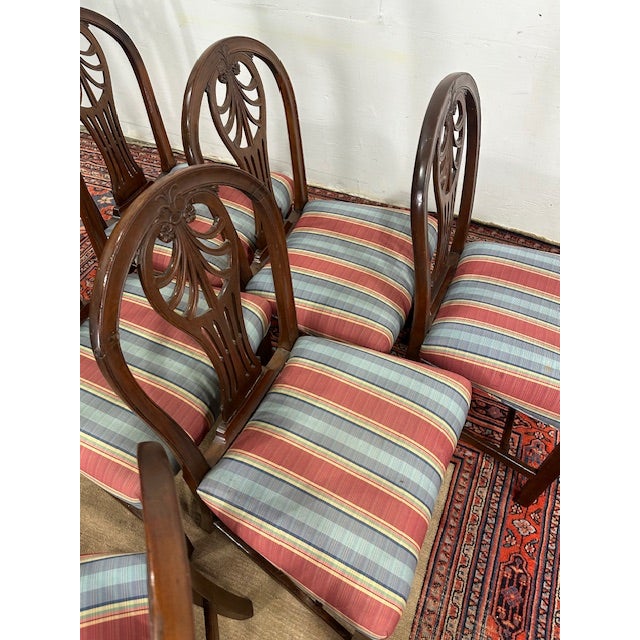 1920s Antique Dining Chairs- Set of 6 For Sale - Image 4 of 10