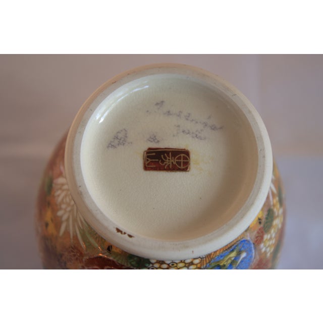 Satsuma Antique 19th Century Japanese Ginger Jar Shimazu Satsuma Mille Fleur For Sale - Image 4 of 13