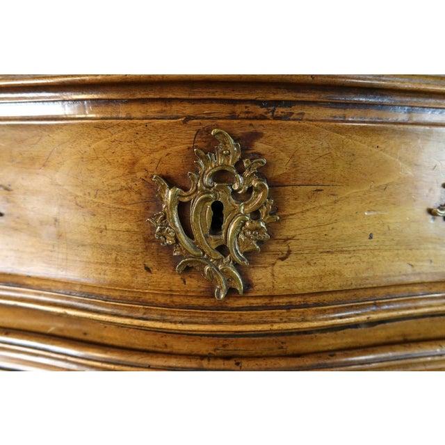Wood Antique Carved Walnut Chest of Drawers, 1700s For Sale - Image 7 of 15