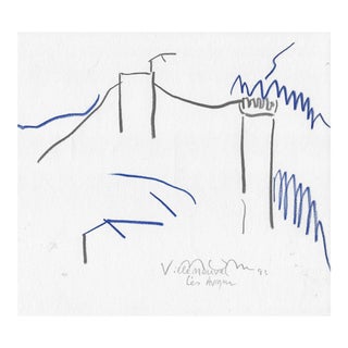 1993 Norbert Voelkel French Landscape Avignon For Sale