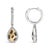 Haus of Brilliance 10K Yellow Gold Plated Sterling Silver 1/3 Cttw Multi Color Diamond Pear Shape Dangle Earrings For Sale - Image 4 of 4