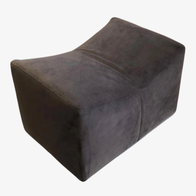 1960s Milo Baughman for Thayer Coggin Saddle Ottoman in Velvet For Sale - Image 5 of 5