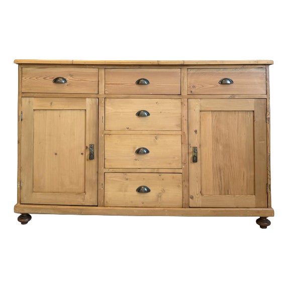 Art Nouveau 6-Piece Shop Chest in Spruce, 1890s For Sale