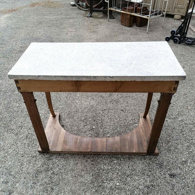 Brown Vintage Wooden Console, 1800s For Sale - Image 8 of 18