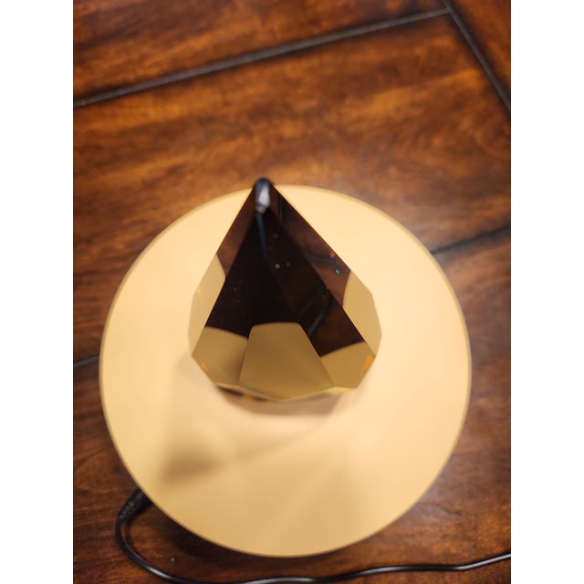 Green Mid 20th Century Alessandro Mandruzzato Murano Faceted Sommerso Glass Teardrop Sculpture - 7-Inch For Sale - Image 8 of 10