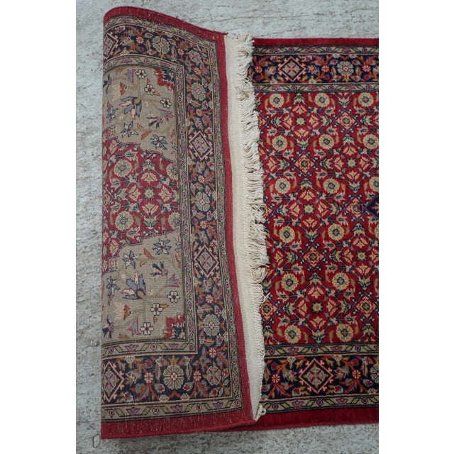 Red 1940s Vintage Approx. 2.5 X 8 Wool Oriental Runner Rug For Sale - Image 8 of 9