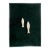 A fun framed set of carved fish pendants mounted to a forest green soft textile and framed in a chrome finished, slim...