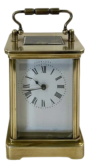 Antique Victorian Brass Carriage Clock, 1880