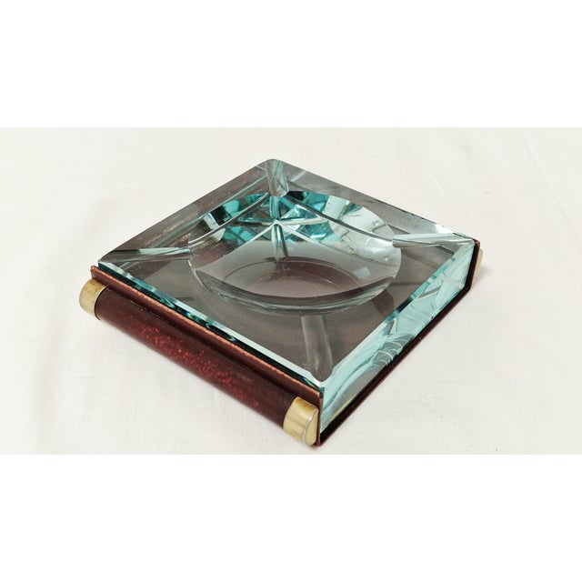 Vintage Crystal Ashtray by Mazareno Gabrielli, 1970s For Sale - Image 9 of 13