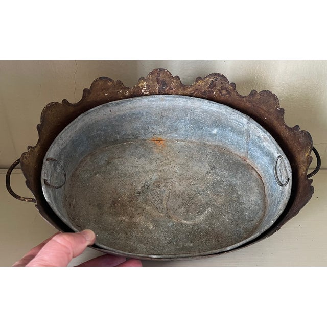 Antique Early 19th Century French Tole Monteith or Jardiniere Cachepot For Sale - Image 11 of 15