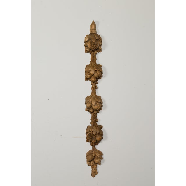 Italian Pair of 1880s Italian Carved Wooden Wall Carvings Depicting Pomegranates For Sale - Image 3 of 11