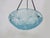 Blue Vintage Art Deco Pendant Light in Blue Glass Paste from Verrerie Dart Degué, 1920s For Sale - Image 8 of 10