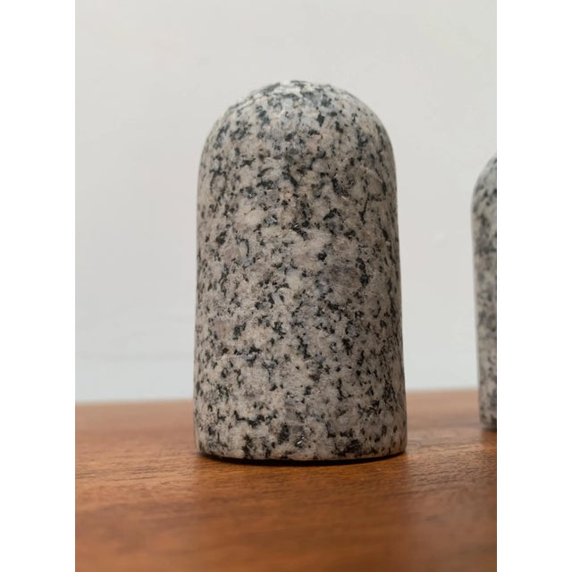 Postmodern Granite Rock Pepper and Salt Shakers, Set of 2 For Sale - Image 9 of 18