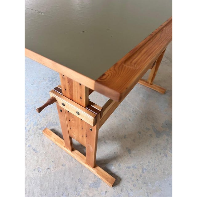 Height-Adjustable Desk in Pine by Trekanten For Sale - Image 5 of 11
