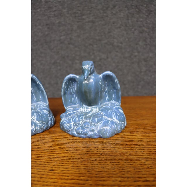 Rookwood Pottery Rookwood Pottery Rook Bird Bookends, Pair For Sale - Image 4 of 12