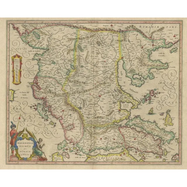 Antique Map of Macedonia For Sale - Image 3 of 6