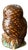 Brown Vintage Ceramic Owl and Squirrel Salt & Pepper Shakers, Set of 4 For Sale - Image 8 of 16