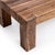 Solid salvaged hardwood coffee table crafted from reclaimed timber in a bold block silhouette that highlights the natural...