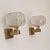 Brass 1950s Italian Wall Lights Murano Glass Sconces Art Deco Style, by Barovier & Toso - Pair For Sale - Image 8 of 10