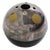Italian Space Age Silver-Plated Ball Vase in the style of Gio Ponti, 1968 For Sale