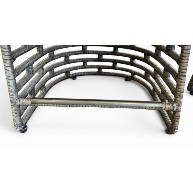 Coastal Palecek Thatcher Counter Stools, a Pair For Sale - Image 12 of 17
