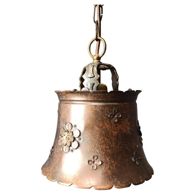 Brutalist Copper Pendant Light, 1970s For Sale - Image 15 of 15