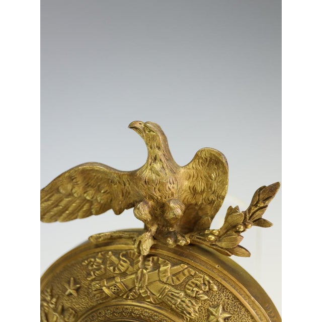 French Empire Ormolu and Bronze Three-Light Wall Sconce with Caduceus Arm, 1880 For Sale - Image 15 of 16