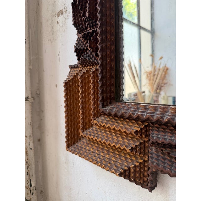 Folk Art Tramp Mirror, France, 1900s For Sale - Image 18 of 18
