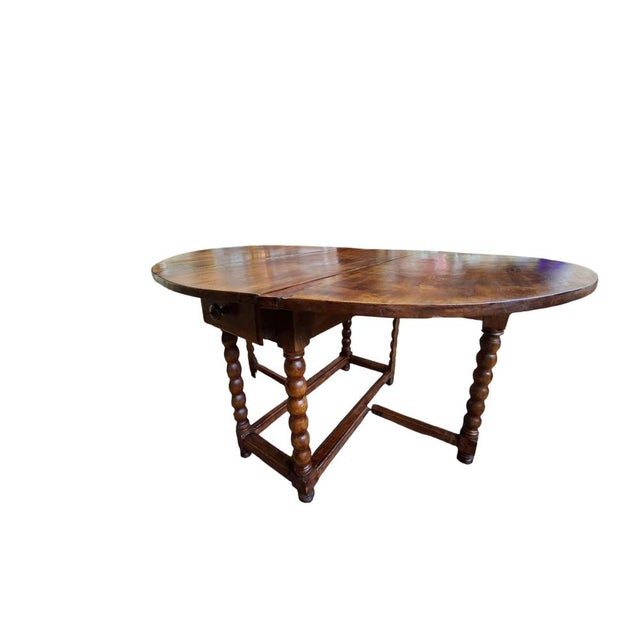 Antique Oval Table in Wood, 1890 For Sale - Image 3 of 18