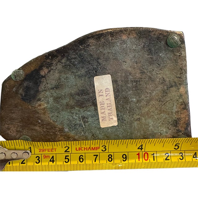 Vintage Bronze Elephant Bookends For Sale - Image 13 of 14