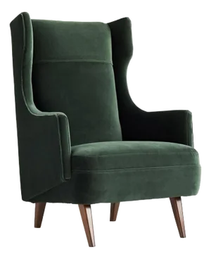 Arteriors Home Budelli Wing Chair Forest Velvet