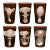 ARTEL Mushrooms Collection Tumblers in Walnut - Set of 6 For Sale