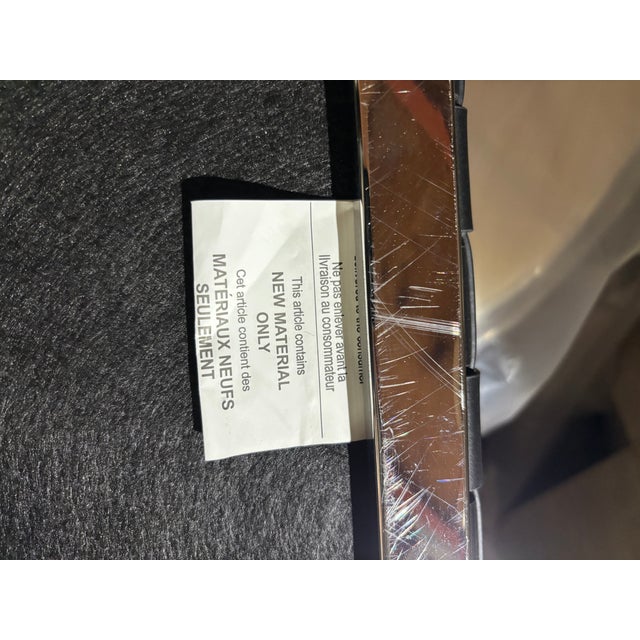 Nuevo Black Leather Bench For Sale - Image 9 of 9
