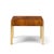 Hekman Furniture Milo Baughman Style Hekman Mid Century Burlwood and Brass Side End Table For Sale - Image 4 of 10