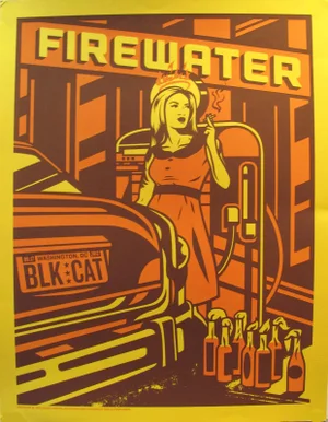 2012 American El Jefe Concert Poster, Firewater